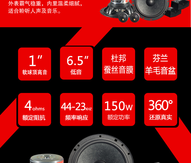 二分频套装喇叭